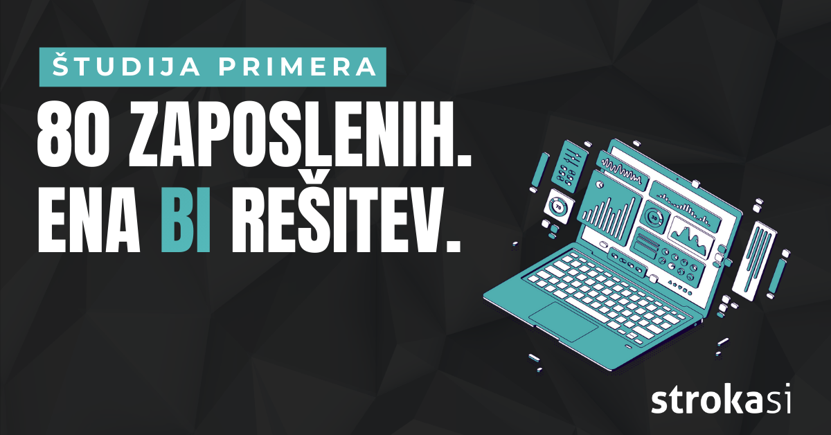 87 % manj časa za poročila: kako smo 80 zaposlenim omogočili dostop do podatkov