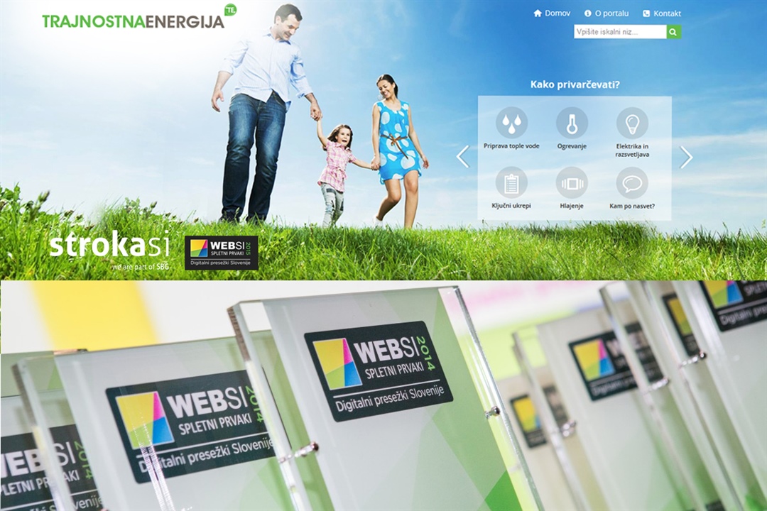 Potegujemo se za nagrado digitalnih presežkov:  WEBSI Spletni prvaki 2015