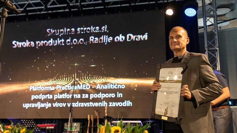Golden plaque recipient for the best innovation in the Koroška region for the second year in a row